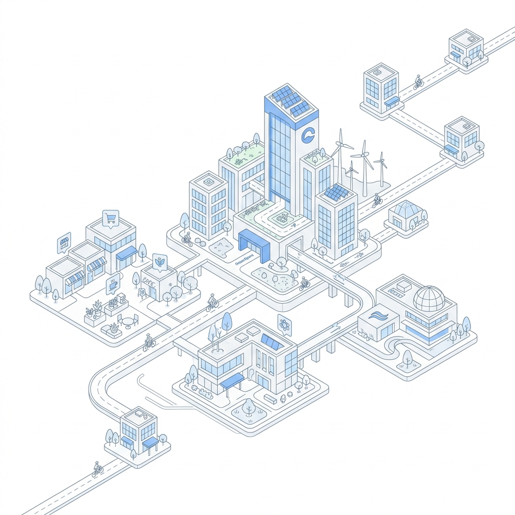 Visual ekosistem 4 node Ocean Space