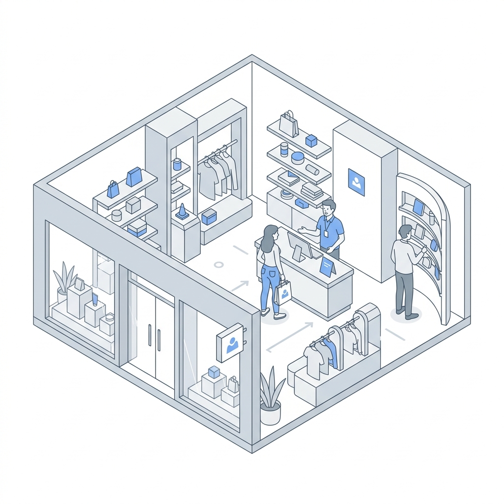 Diagram operasional unit Retail Ocean Space
